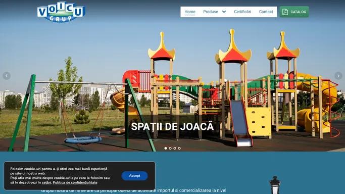 Voicu Grup - mobilier urban, elemente si amenajari spatii joaca, gazon artficial, stalpi iluminat