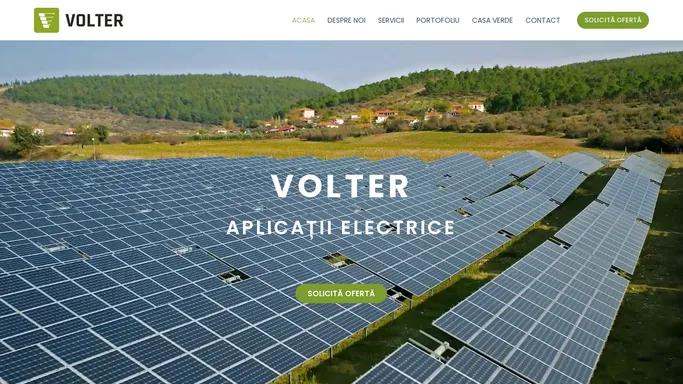 Volter – Panouri fotovoltaice