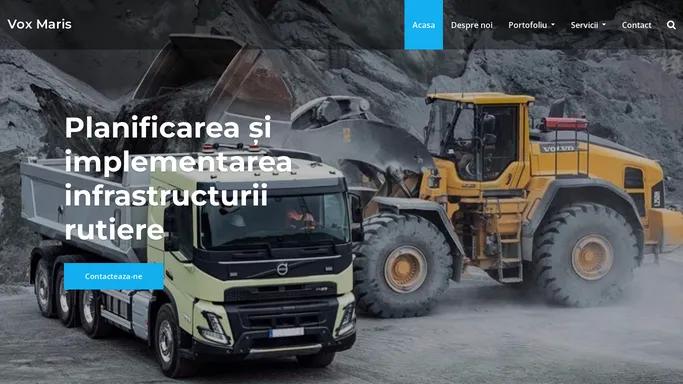 Vox Maris - Infrastructura rutiera, transport, constructie drumuri