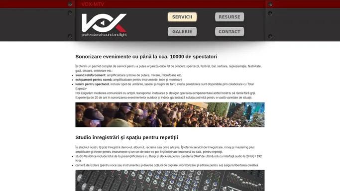 VOX-MTV Servicii