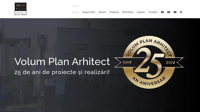 Firma de arhitectura | Servicii arhitectura Volum Plan Arhitect - VPA