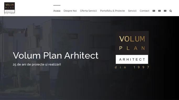 Firma de arhitectura | Servicii arhitectura Volum Plan Arhitect - VPA