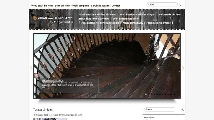 Vreau Scari din Lemn - Megastructuri SRL, Neamt - scari interioare, scari interioare lemn, scari din lemn