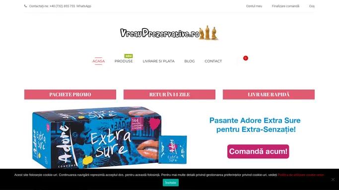 Magazin online de prezervative - VreauPrezervative.ro