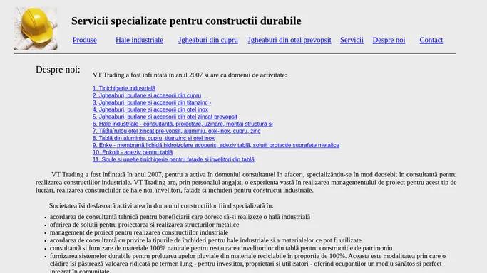 Membrana lichida pentru terasa si acoperis, Tinichigerie inchideri hale industriale, Jgheaburi si burlane din cupru, otel-inox si titan-zinc