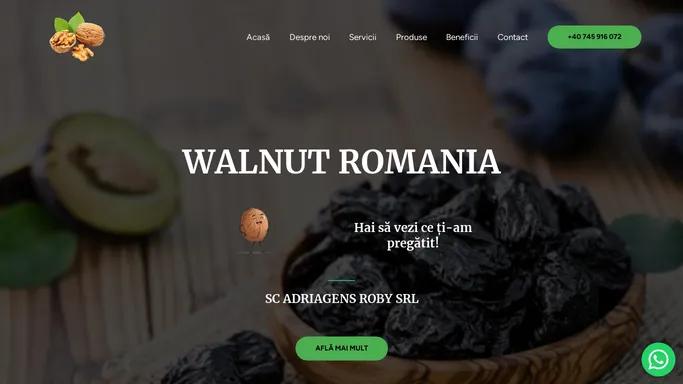 Walnut Romania – Alege nucile noastre pentru o gustare sanatoasa si plina de savoare!