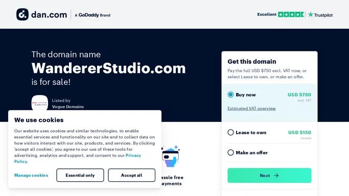 The domain name WandererStudio.com is for sale