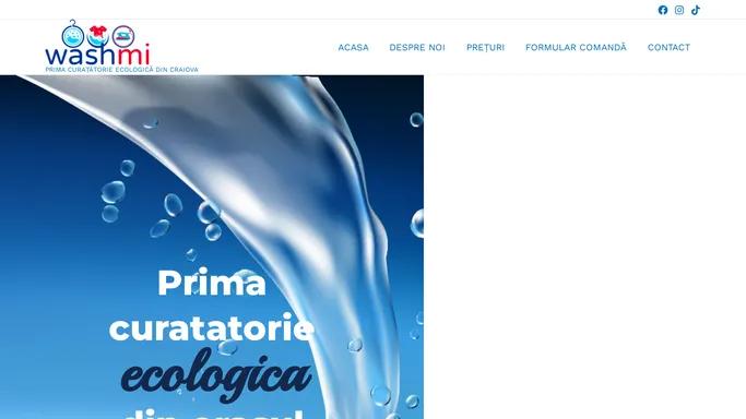 Washmi – PRIMA CURATATORIE ECOLOGICA DIN CRAIOVA