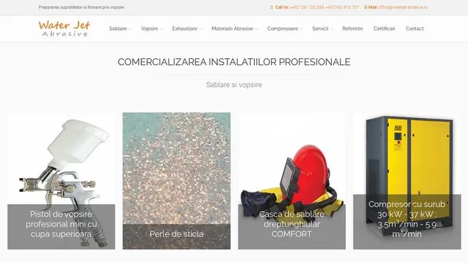 Waterjet abrasiv - Prepararea suprafetelor si finisare prin vopsire