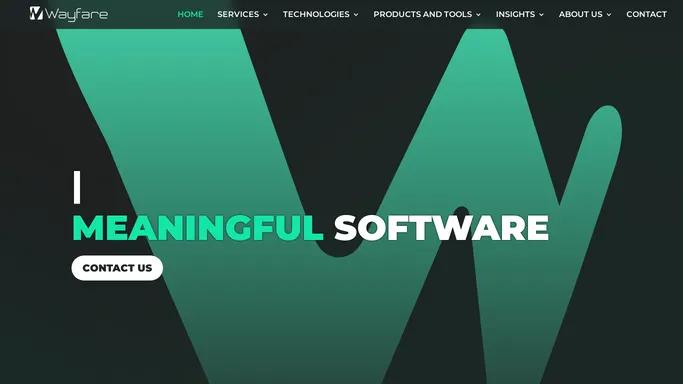 WAYFARE - TRUSTED SOFTWARE DEVELOPMENT COMPANY