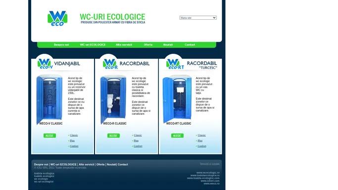 Producator toalete ecologice / toaleta ecologica, wc-uri ecologice / wc ecologic, cabina ecologica / cabine ecologice