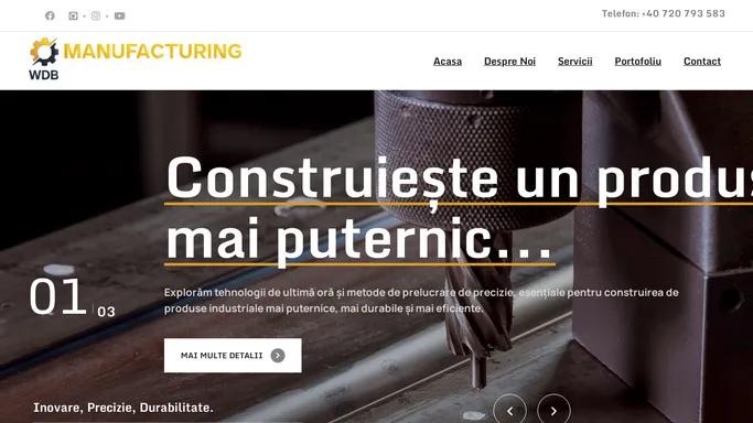 Home Page 01 - WDB Manufacturing