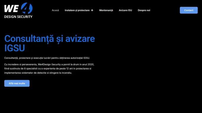 We4 Design Security – Protectie anti-incendiu & securitate