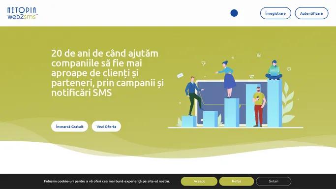 Web2SMS – Serviciul de automatizare trimitere mesaje sms