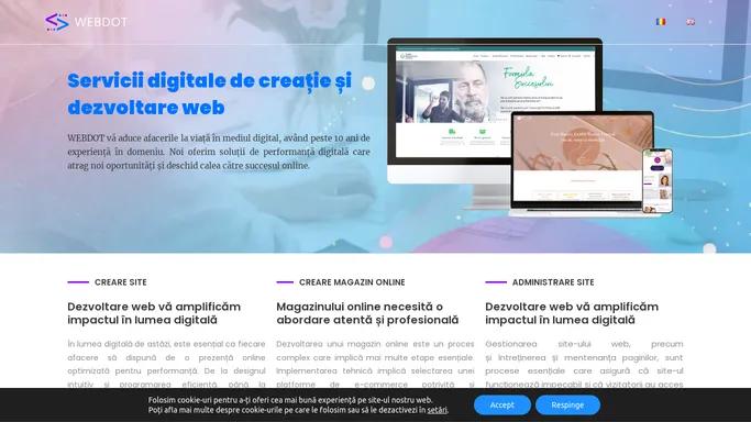 Acasa | Servicii digitale de creatie si dezvoltare web