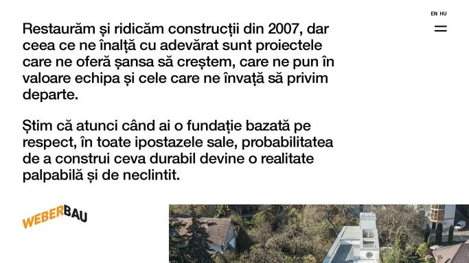 WeberBau - Restauram si ridicam constructii din 2007