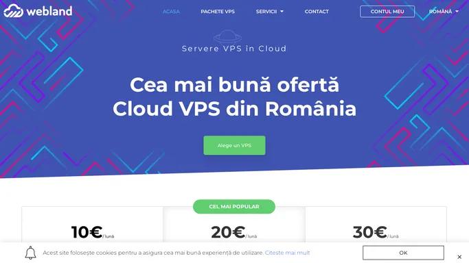 Servere VPS SSD in Romania la preturi foarte mici | VPS Cloud Hosting