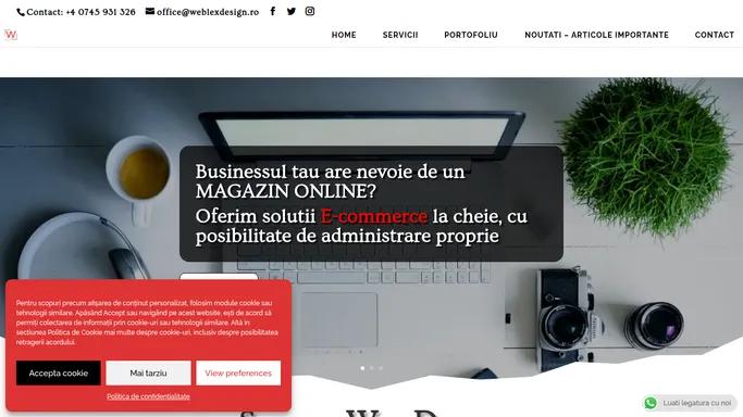 Weblex Design - Creare site web de prezentare si magazine online