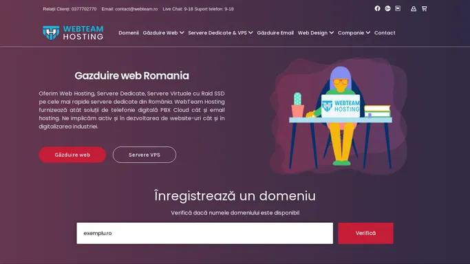 Gazduire Web, Domenii web, VPS - WebTeam Hosting