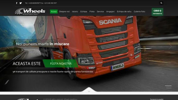 Wheels Spedition – Transport intern si international