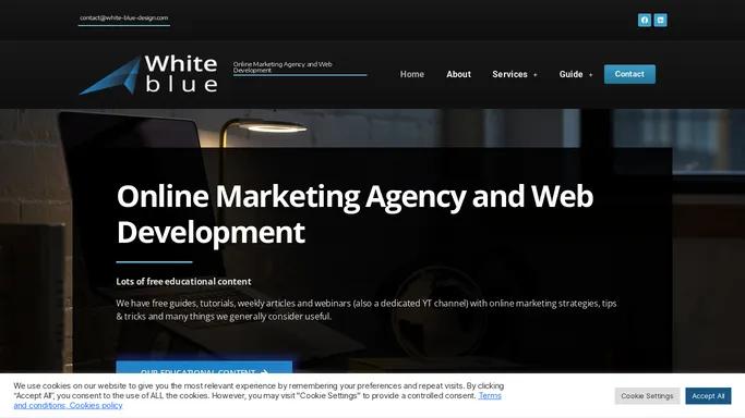 White Blue Design – web design agency and online marketing