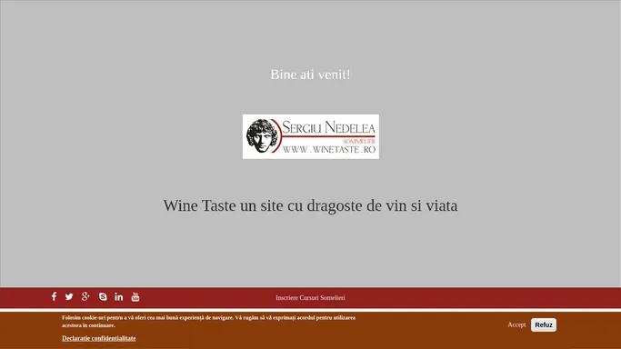 Wine Taste un site cu dragoste de vin si viata