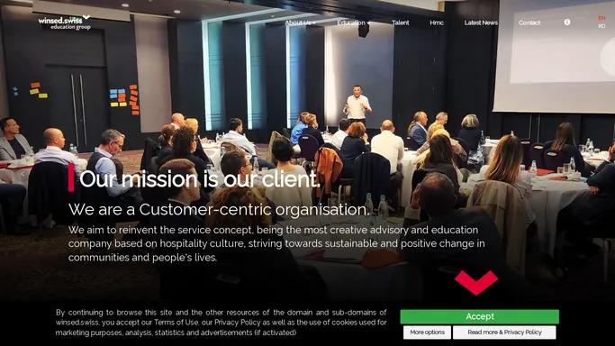 winsedswiss education group - Our mission is our client.