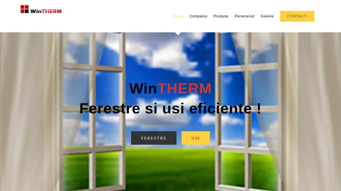 WinTherm – Ferestre si usi eficiente !