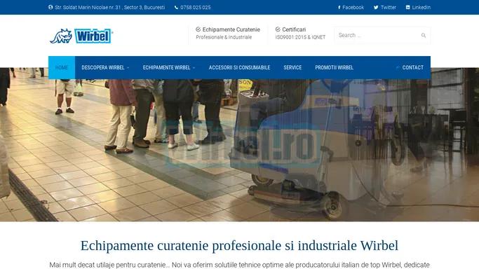 Echipamente curatenie profesionale si industriale Wirbel