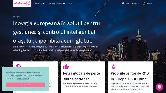 WiseBeam: solutii inteligente pentru gestiunea si controlul orasului