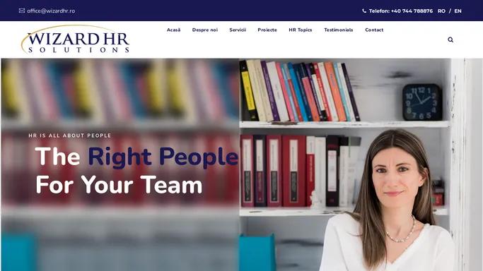 Wizard HR Solutions – Solutii resurse umane si recrutare