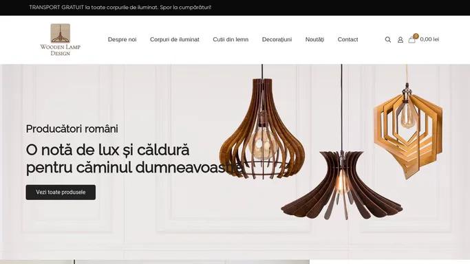 Lustre din lemn | Wooden Lamp Design | Produse in Romania