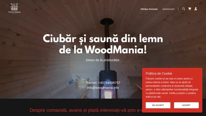 Ciubar, Sauna, Lemn - Wood Mania