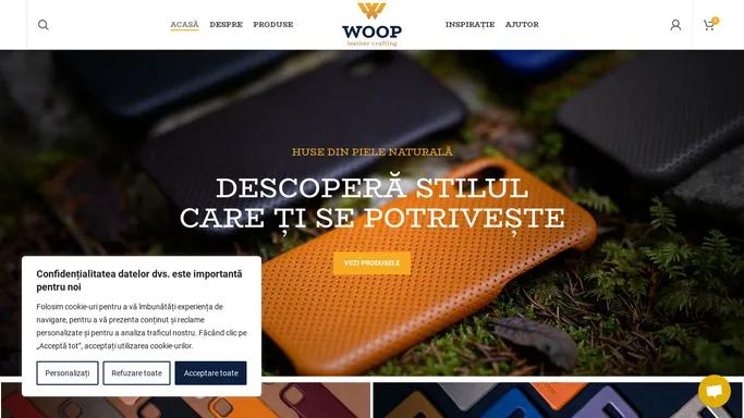 WOOP Leather - Huse Telefon si Accesorii din Piele