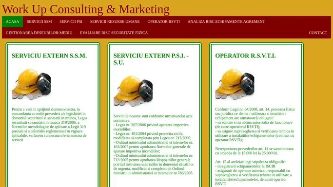 Work Up Consulting & Marketing