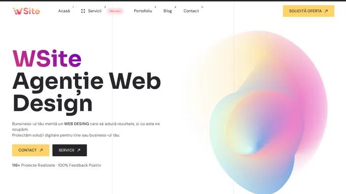 Agentie Web Design | Creare Site & Magazin Online | WSite