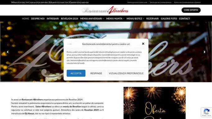 Restaurant 4Brothers | Oferte Nunti, Restaurant Nunta Bucuresti, Sala Evenimente, Restaurant Botez, Salon Nunta Bucuresti | Revelion Bucuresti 2024