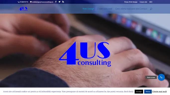 Web Design - Realizare site -uri - Consultanta IT - 4Us Consulting