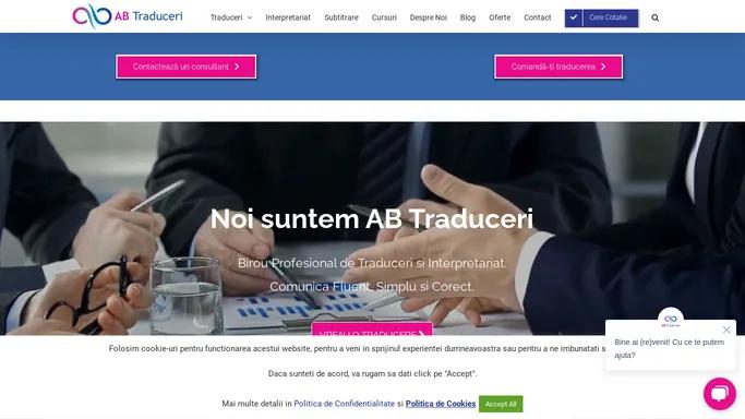 AB Traduceri - Traduceri hibride, cu nativi si interpretariat remote