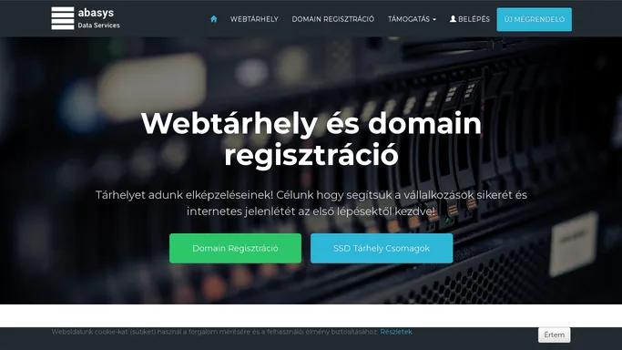 ABASYS - Webtarhely es domain regisztracio