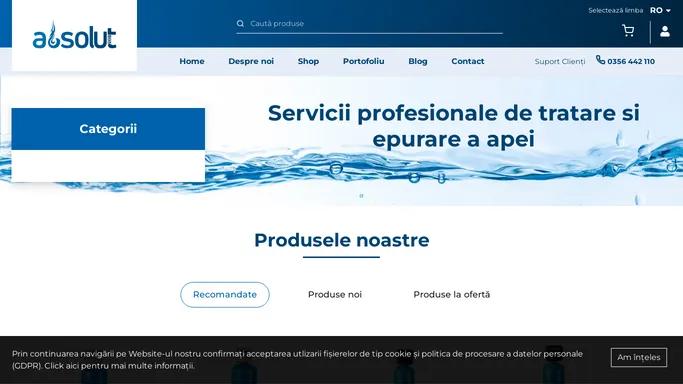 Sisteme de tratare a apei Timisoara, Dedurizatoare apa | Absolut 2001