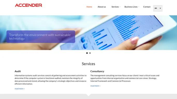 Accender Group | Creates sustainable