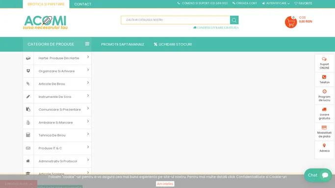Birotica si Papetarie Online ✅ ACOMI.ro · Sursa necesarului tau
