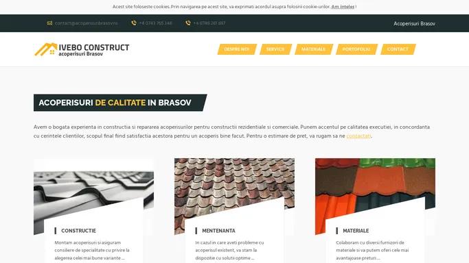 Acoperisuri Brasov - Acoperisuri de calitate in Brasov - Ivebo Construct