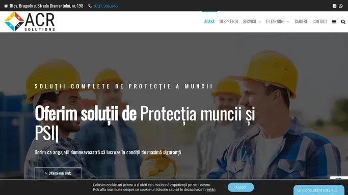 ACR Solutions | Servicii protectia muncii‎ | Avem cea mai buna oferta‎