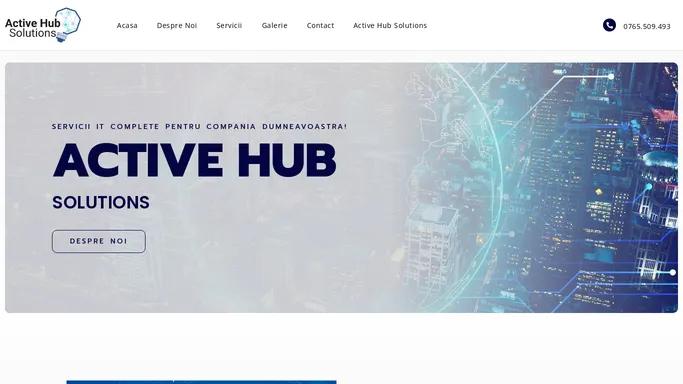 Active Hub Solutions – Servicii IT complete pentru compania dumneavoastra!