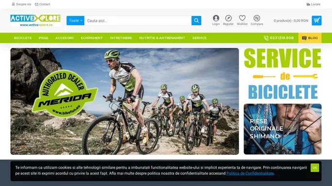 ActiveXplore: Magazin online de biciclete, piese, articole ciclism