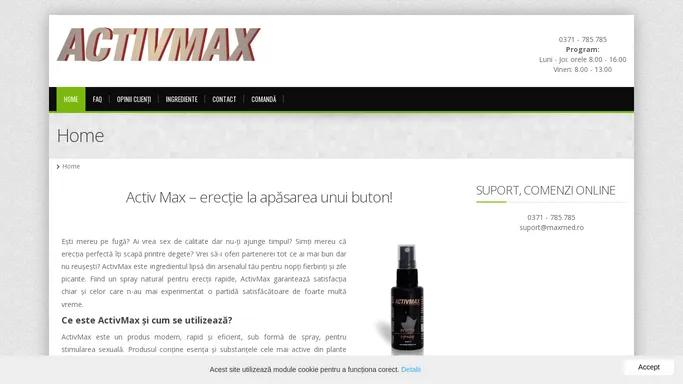ActivMax Power Spray | Spray pentru marirea potentei | Activ Max