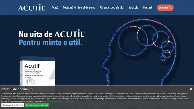 Homepage | Acutil - pentru minte e util