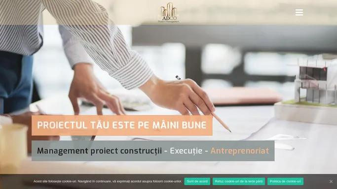 ADconstruct - management proiect constructii - executie - antreprenoriat